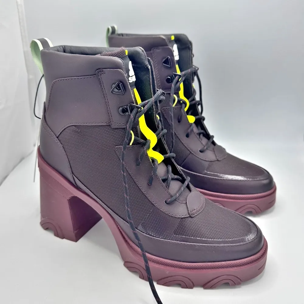 SOREL Brex Heel Lace Waterproof Boot in New Cinder Sea Sprite Size 10 - Image 2