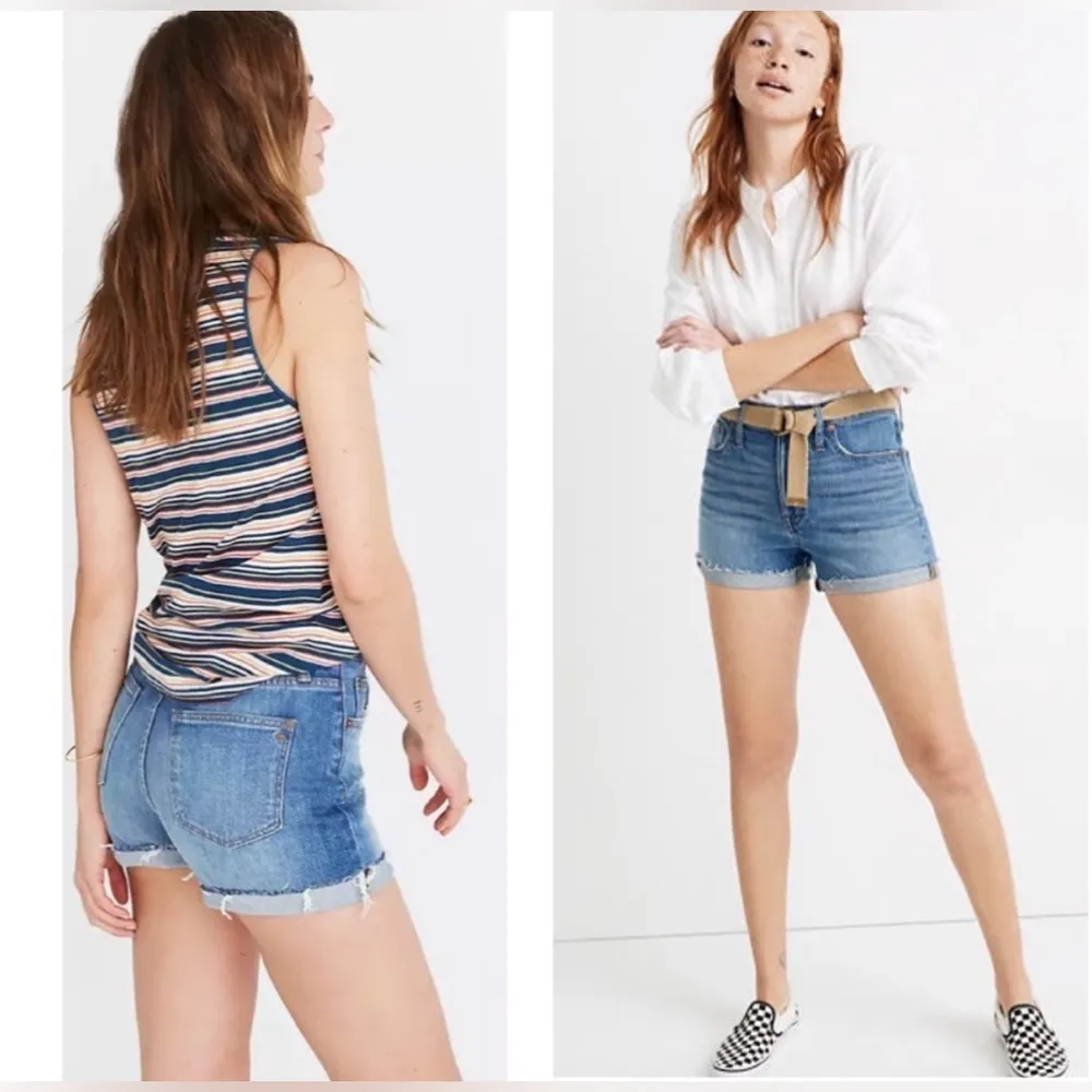 Madewell High Rise Denim Shorts Cutoff Edition - Image 2