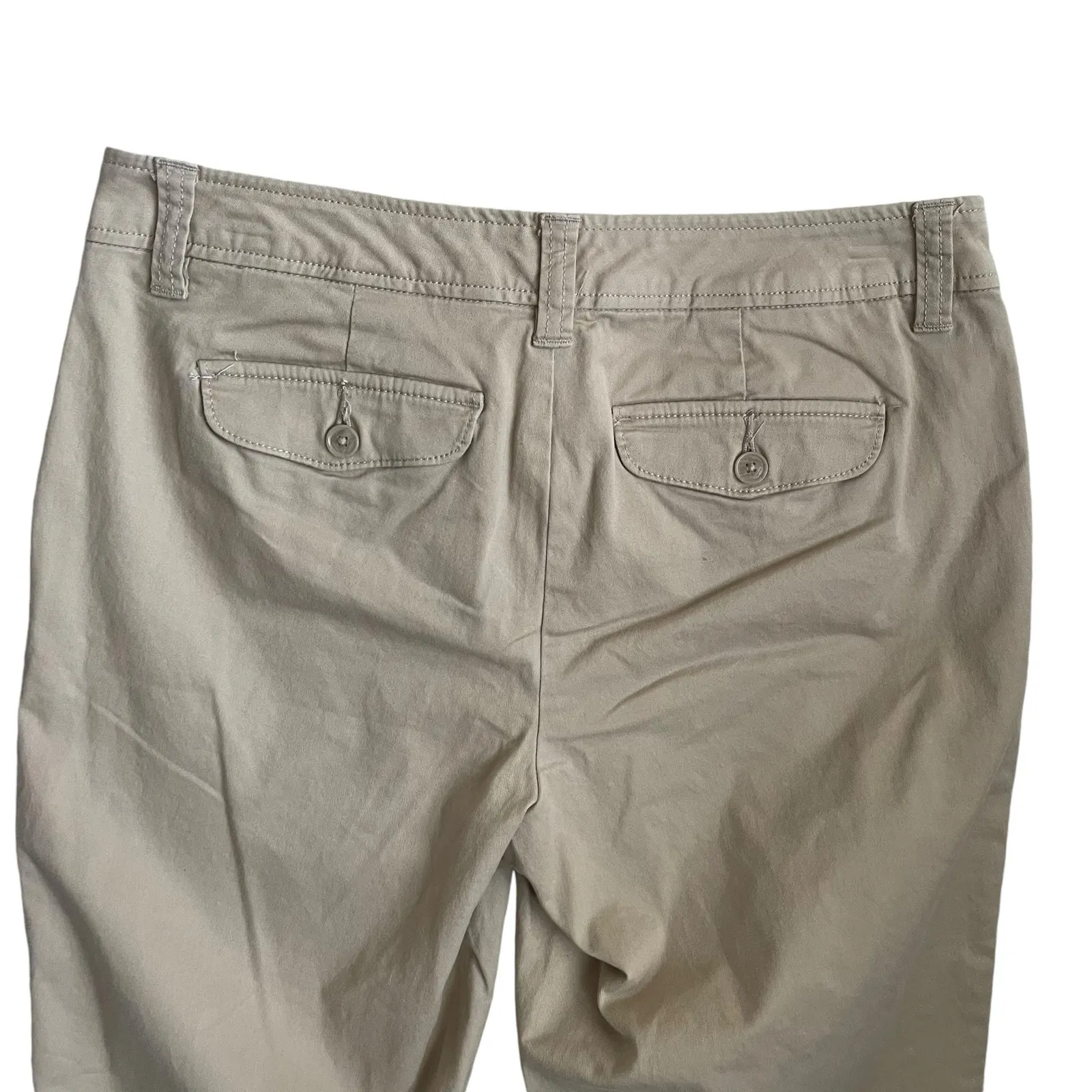 Liz Claiborne Women Chino Pants 10P Beige Ankle Minimalistic Neutral‎ Uniform - Image 4