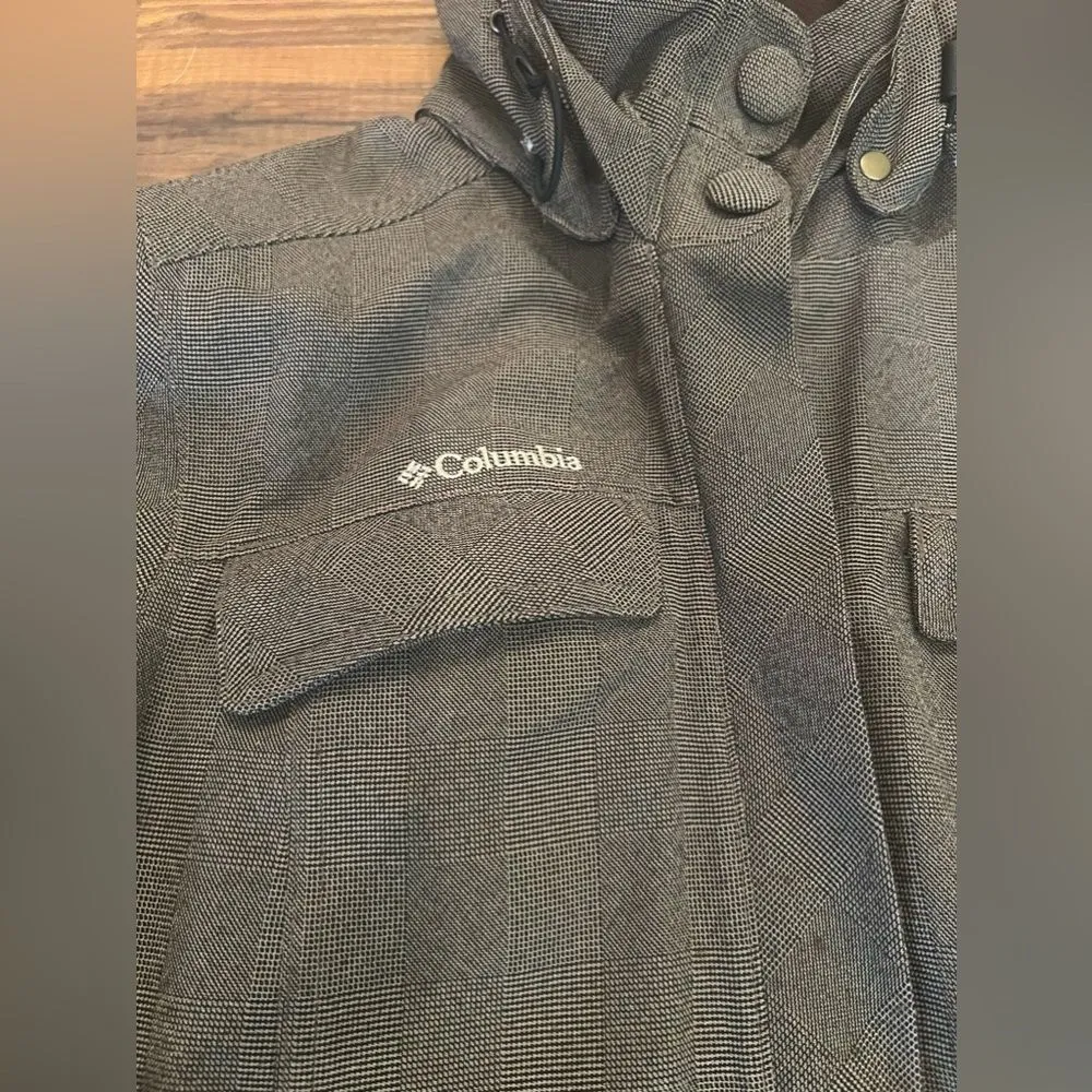 Women"s Titanium Ski Parka Jacket Omni-Tech W/ Hood Brown Sz XS - Image 2