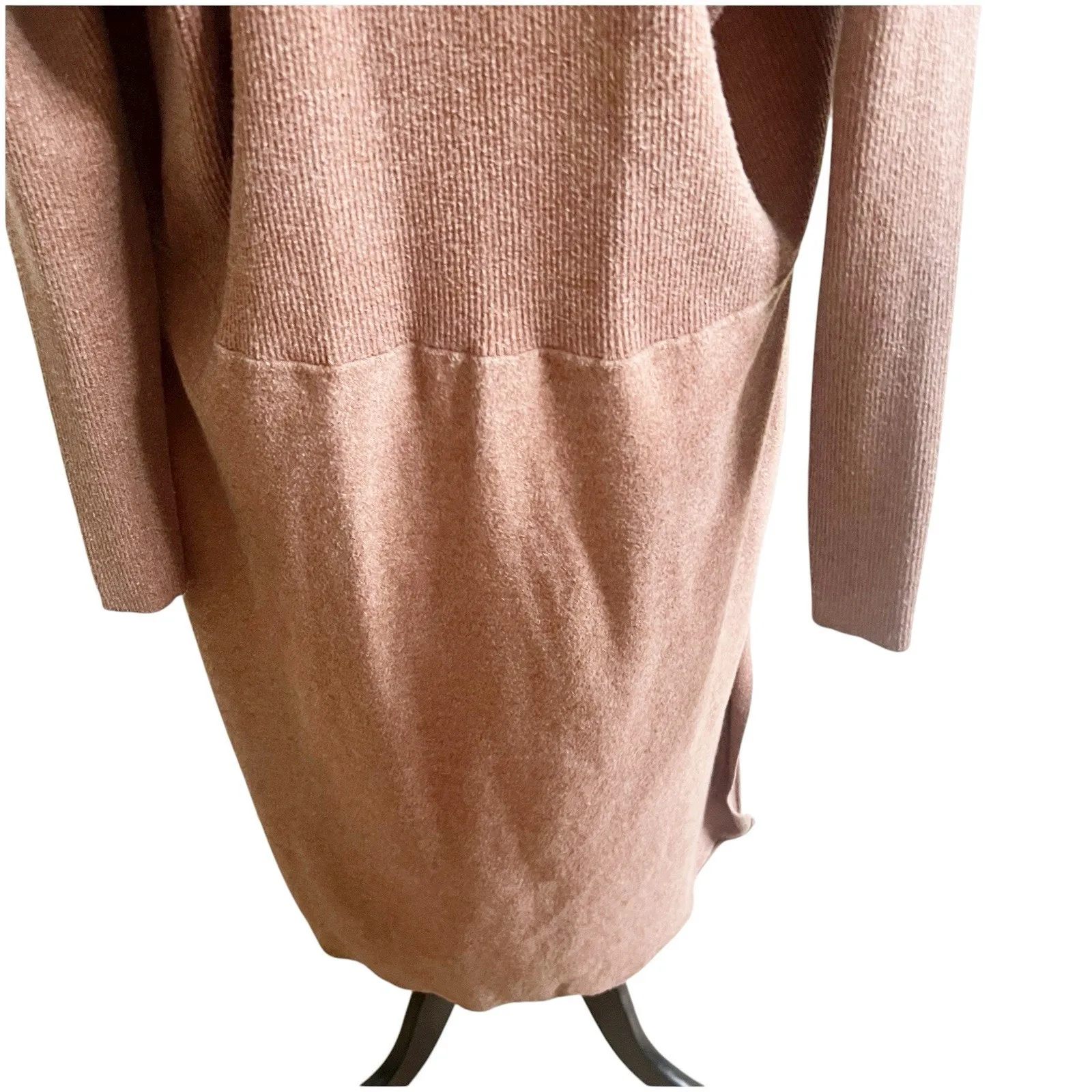 Anthropologie Daily Practice Wrap Longline Cardigan Brown Pockets Small Yoga - Image 9