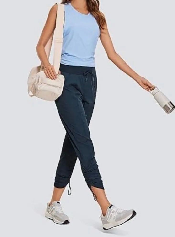 CRZ YOGA Womens Casual Pants Size L (12) Ink Blue New With Tags - Image 3