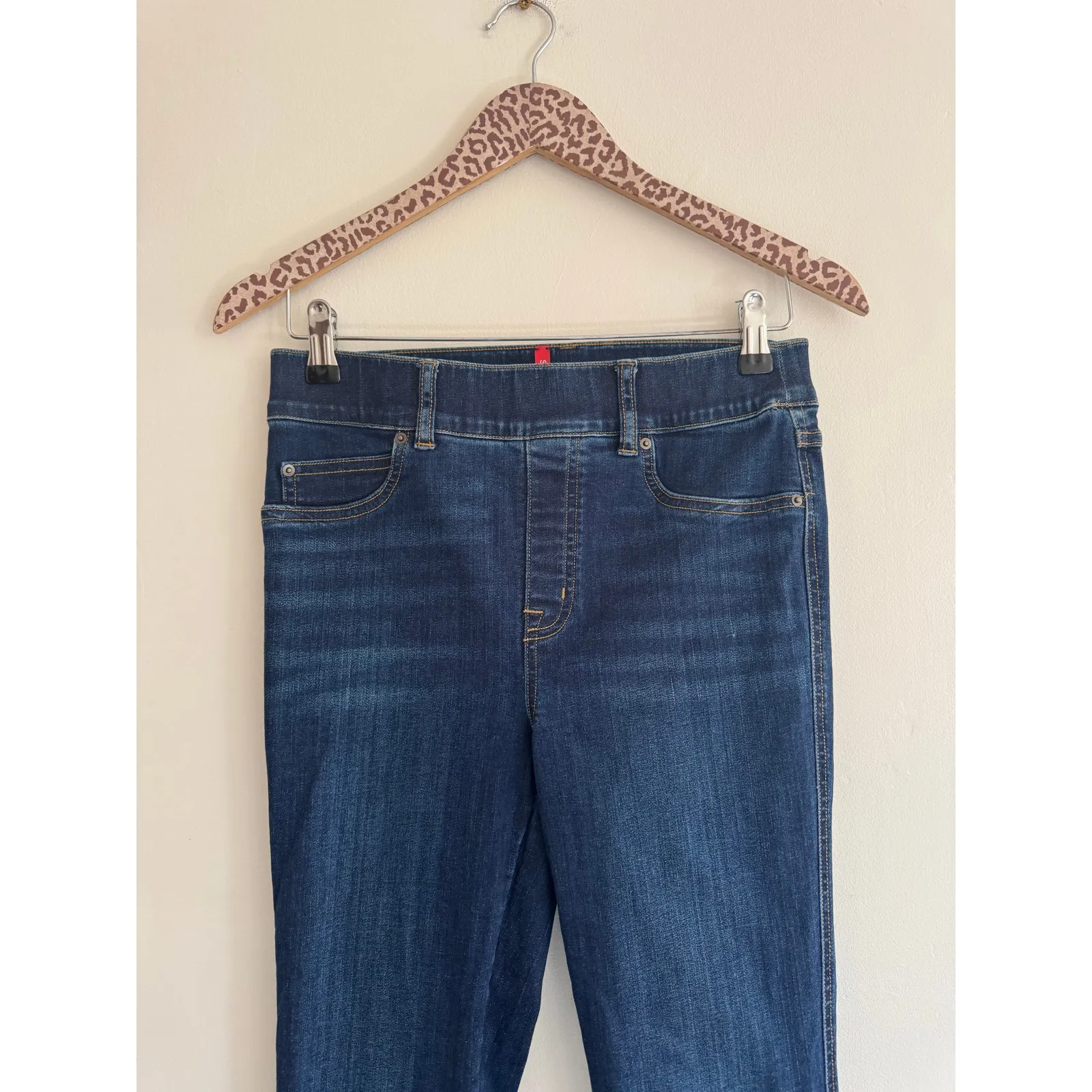 SPANX Flare Jeans in Midnight Shade Size Small - Image 6