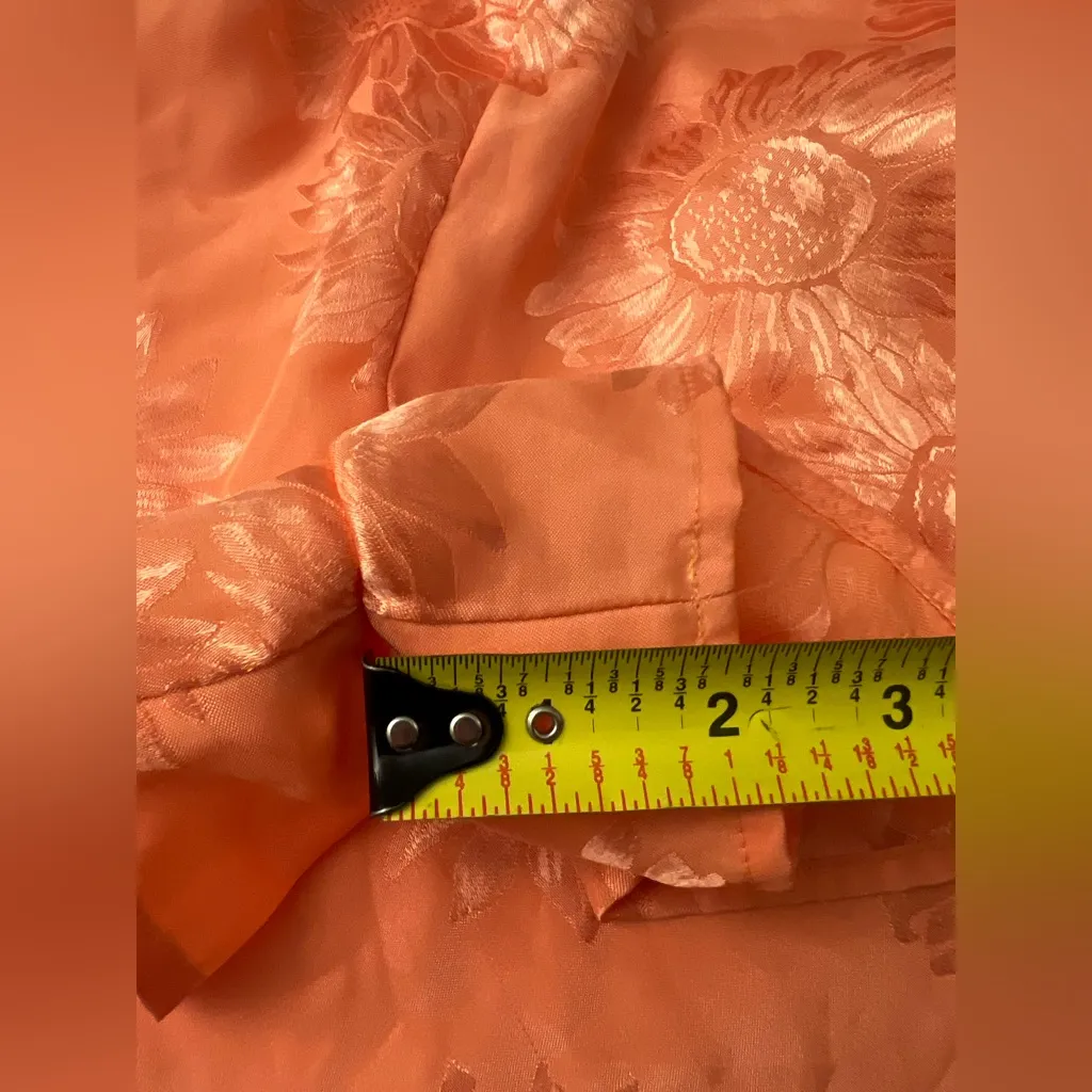 Victoria’s Secret Sunflower Pajama Set orange top shorts Vintage y2k XS - Image 8