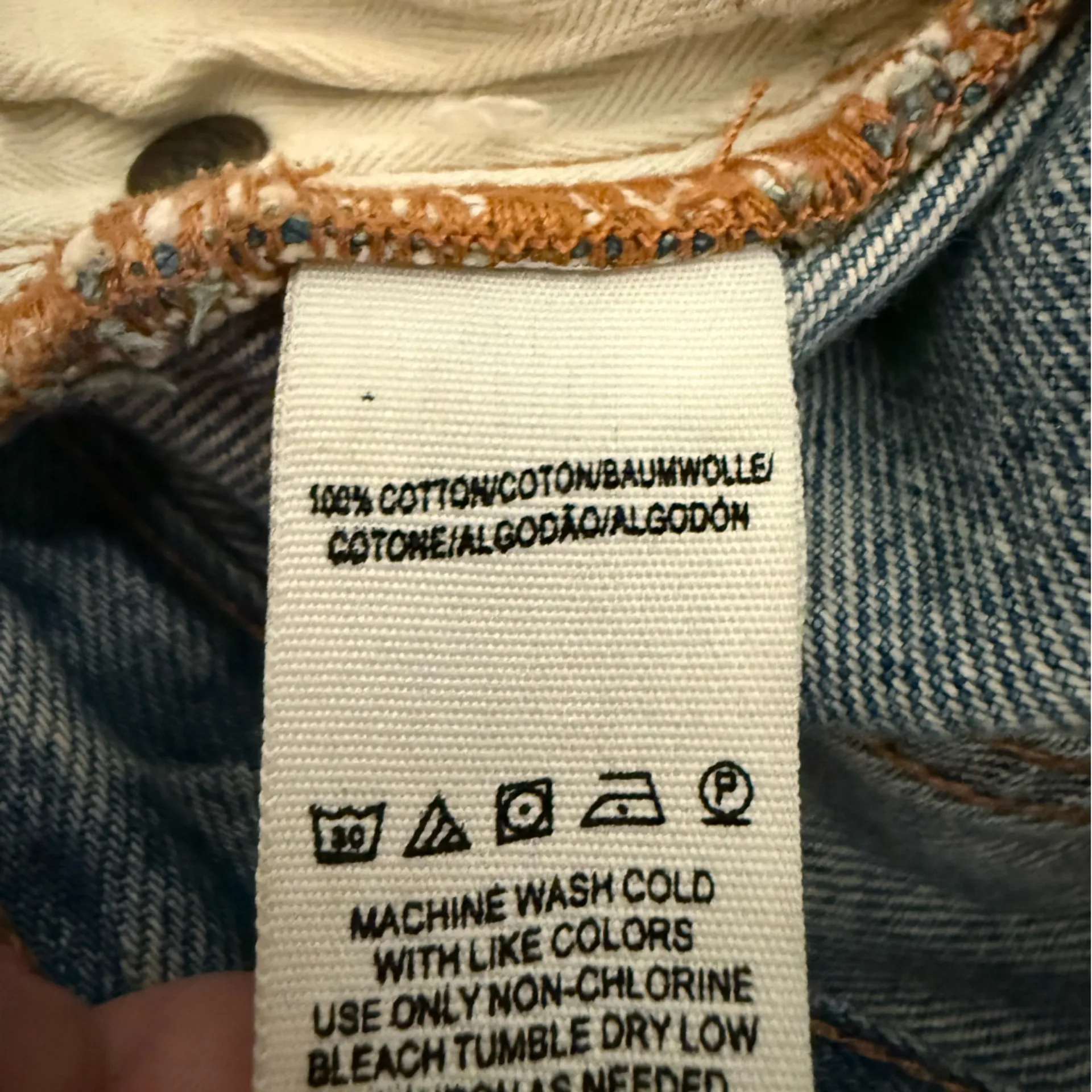 We The Free by Free People Harvest Bell Denim Mini Skirt Distressed 24 Waist - Image 12