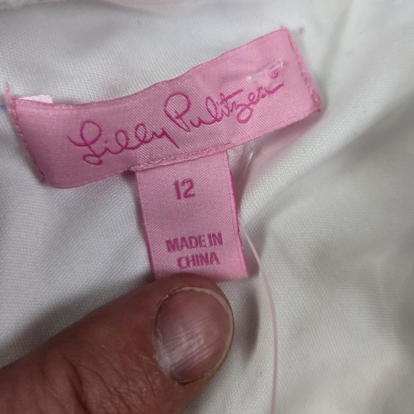 Lilly Pulitzer Callisto One Shoulder Resort White Terry Lace Midi Dress Size 12 - Image 12