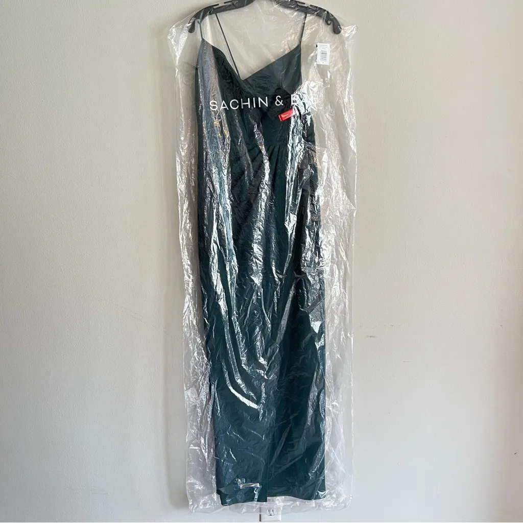 Sachin + Babi Women’s Paulina Emerald Green Women’s Gown Size 4 - Image 4