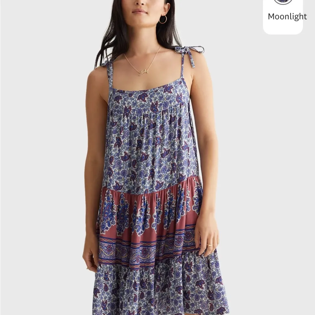 Lucky‎ Brand Dress Women's S Cottagecore Boho Sundress Tiered - Image 7