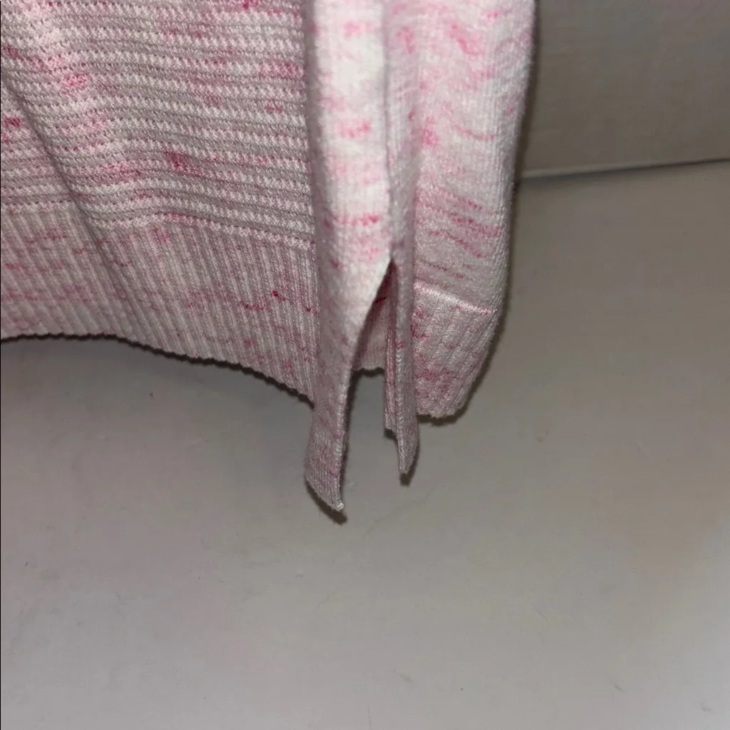 TALBOTS BRAND..HELLO SATURDAY..
PINK SPECKLED KNIT L/S CREW NECK LIGHT WEIGHT - Image 5