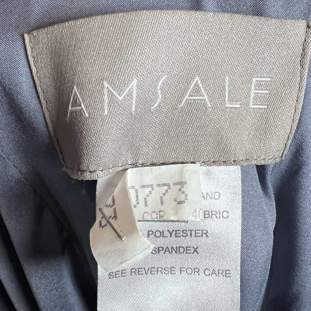 Amsale Kaia dove gray one shoulder formal dress size 14 - Image 9