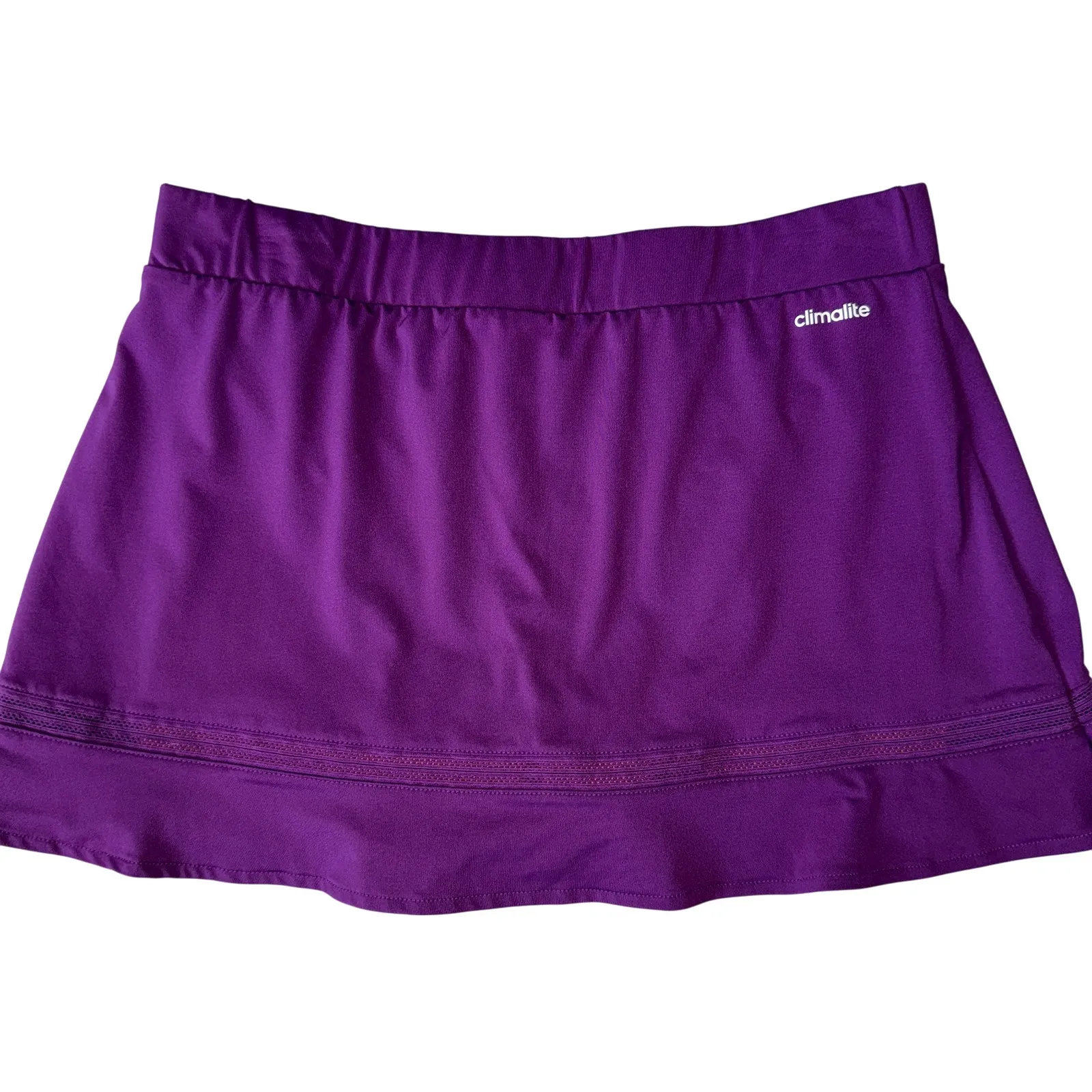 Adidas Womens Tennis Skirt Purple Orange Climalite Built in Shorts Athletic Sz S - Image 5