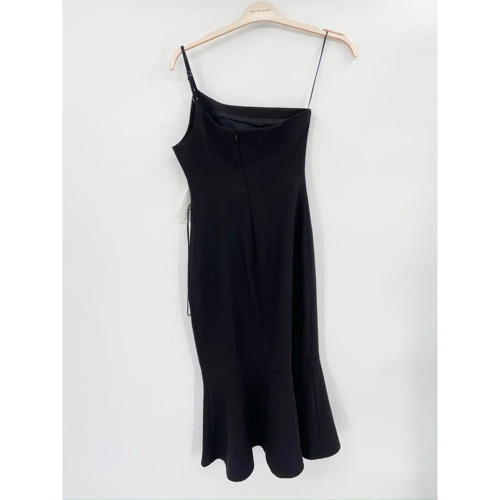 Likely Midi Fina Black One Shoulder Mermaid Cocktail Dress Size 2 NWT - Image 5