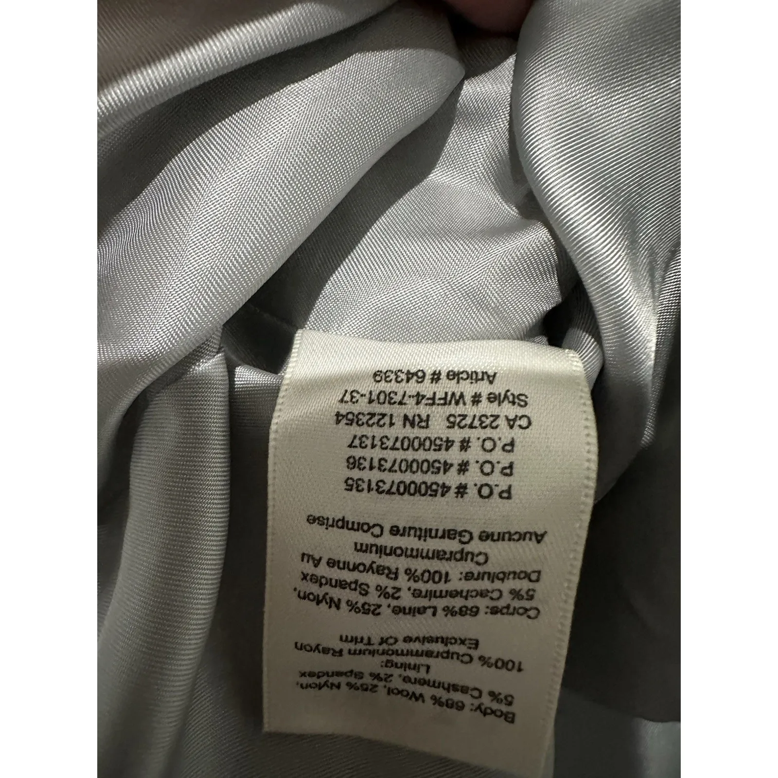 Aritzia Wilfred Front Tie Wool Cashmere Blend Skirt Light Grey Size 2 Gray - Image 8