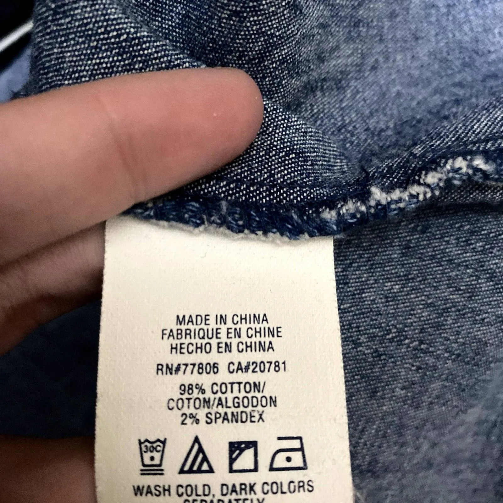 Vintage Y2K Tommy Hilfiger Denim Mini‎ Dress Fitted Stretch Americana Size Large - Image 6