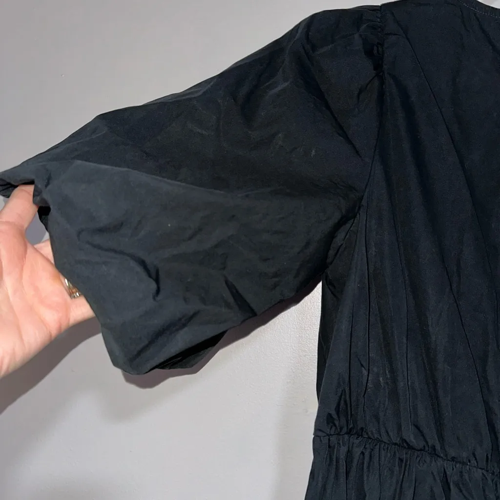 Madewell Poplin Crewneck Bubble-Sleeve Mini Dress - Image 5