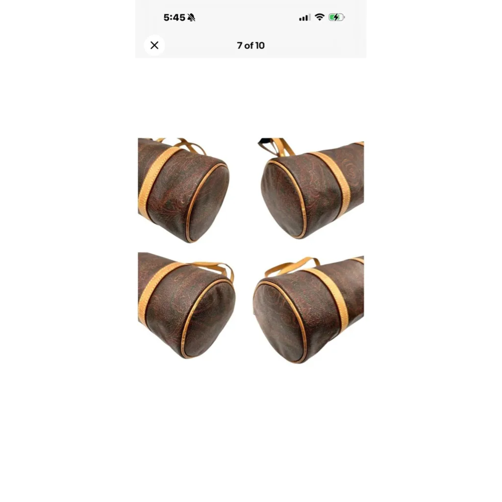 Etro Milano mini papillon paisley barrel bag Brown - Image 7