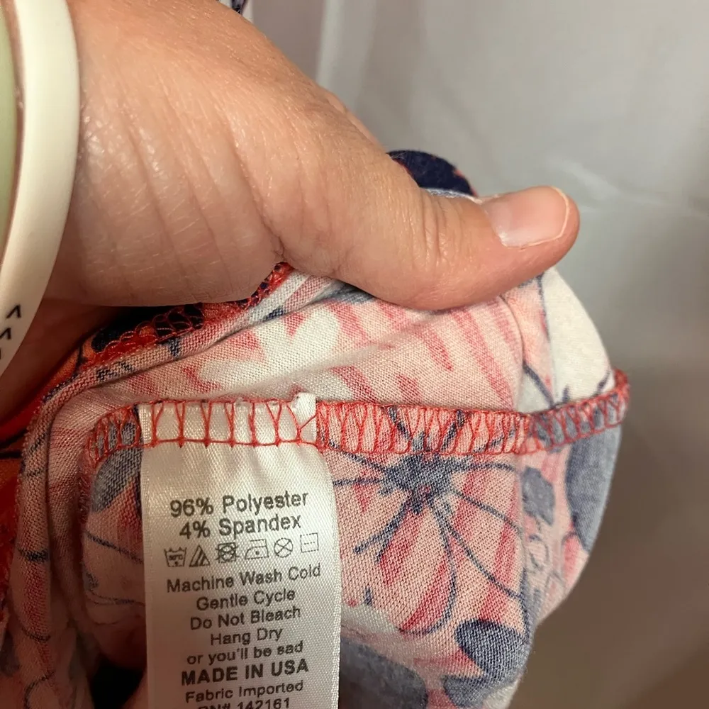 LuLaRoe Coral Midi Sundress with Crew Neck and Short Sleeves - Image 4