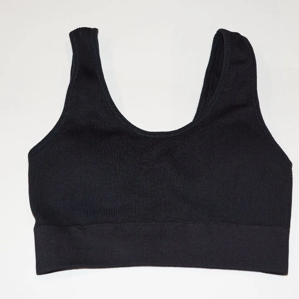 AERIE Black Sport Bra - Size S‎ - Image 3
