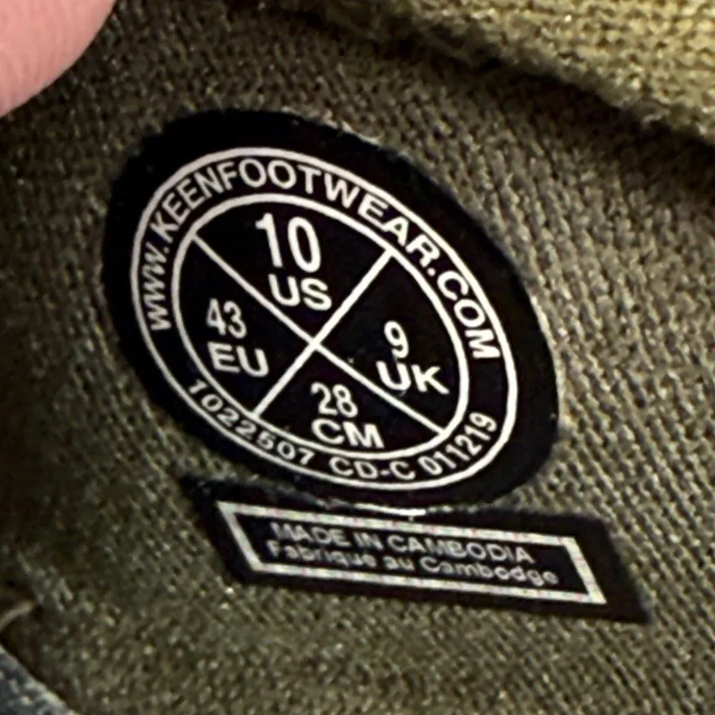 Keen Mens SOLR (Sand. Ocean. Lake. River) army green nylon strap sandal size 10 - Image 8