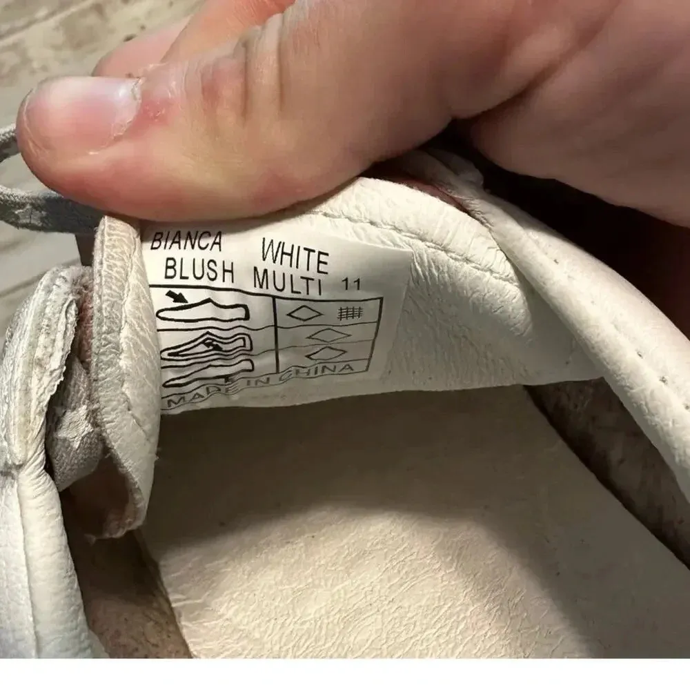 Vintage Havana Sneakers Size 11 White Star Leather Fashion Shoes - Image 11