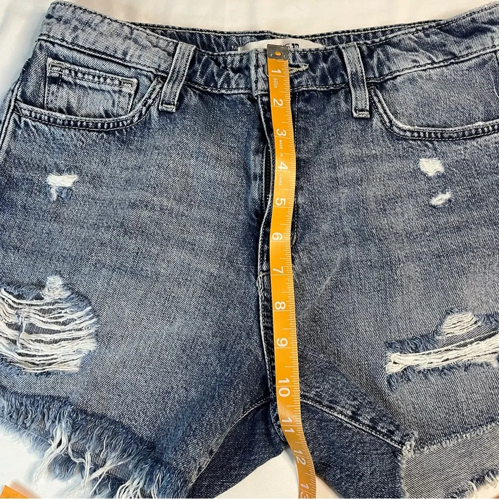 NWT Joes Jeans Size 26 Distressed High Rise Cut Off Denim Jean Shorts Pockets - Image 5