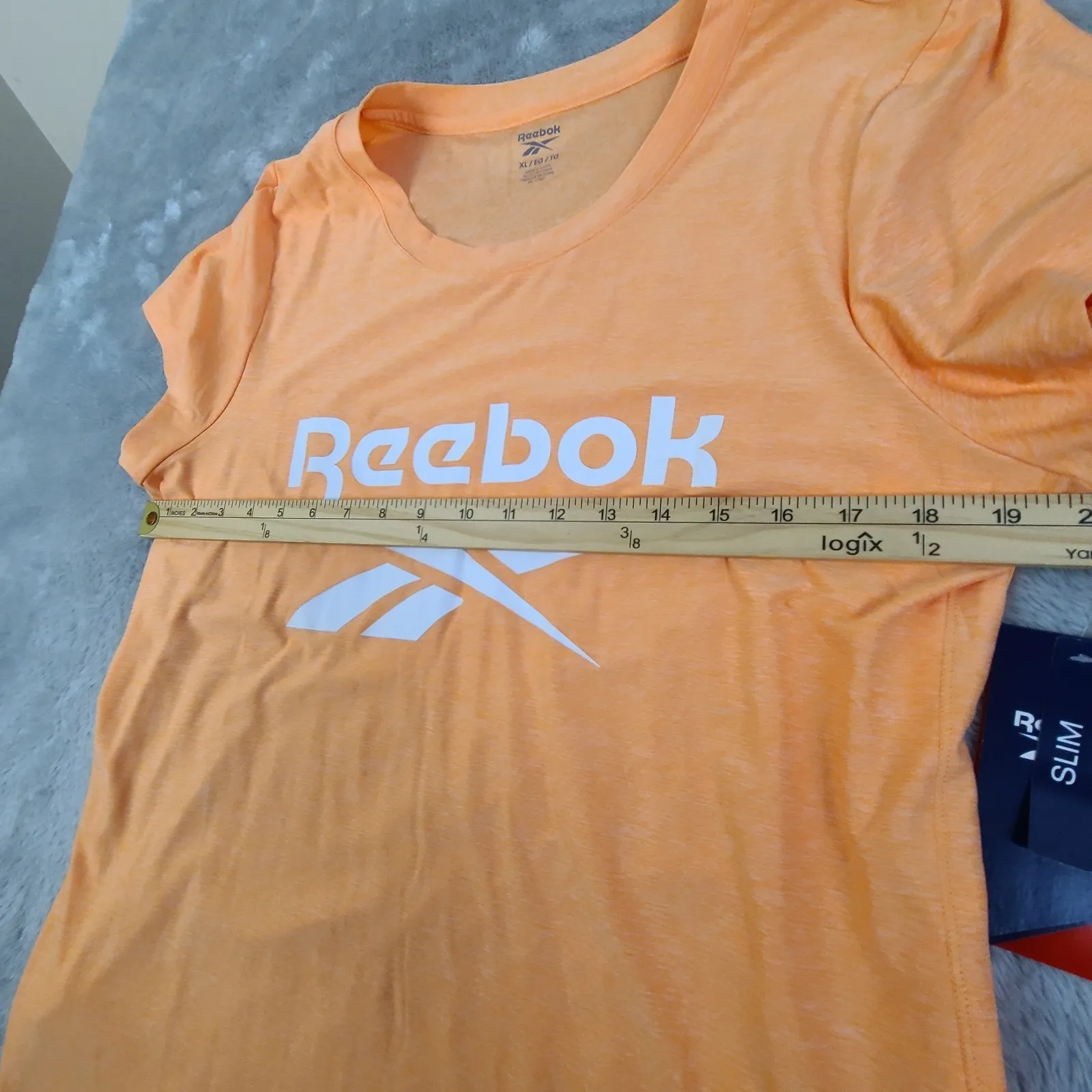 Reebok Womens Short Sleeve Crewneck Short Sleeve T-Shirt NWT Coral Size XL - Image 6