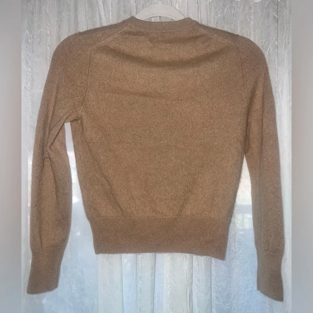 NAADAM 100% cashmere sweater tan brown size XXS. Rich Mom Energy luxury - Image 5