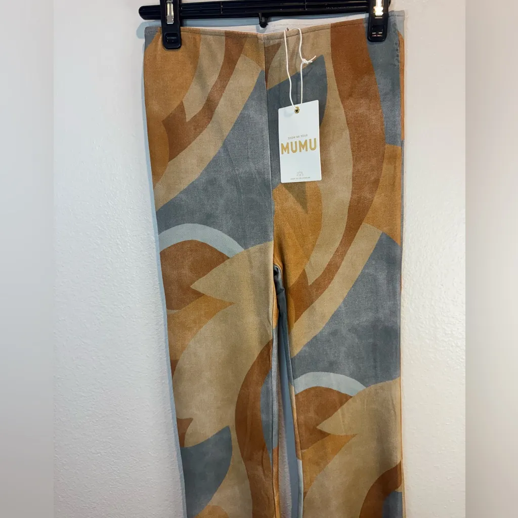 Show Me Your Mumu‎ NWT Maren Bells 70s Bell Bottoms Flare Stretch Pants Size XS - Image 4