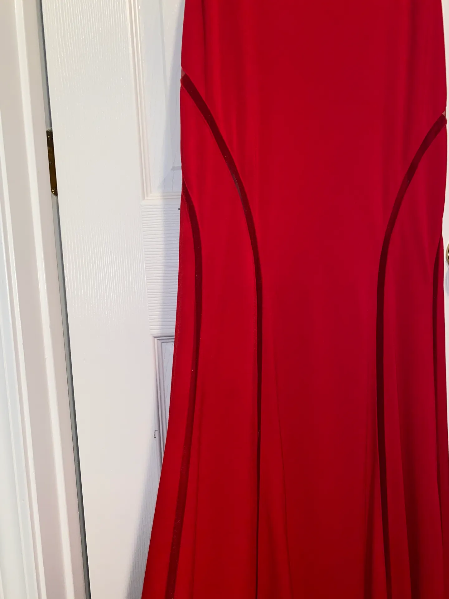 Red Maxi Formal Dress Size 6 - Image 4