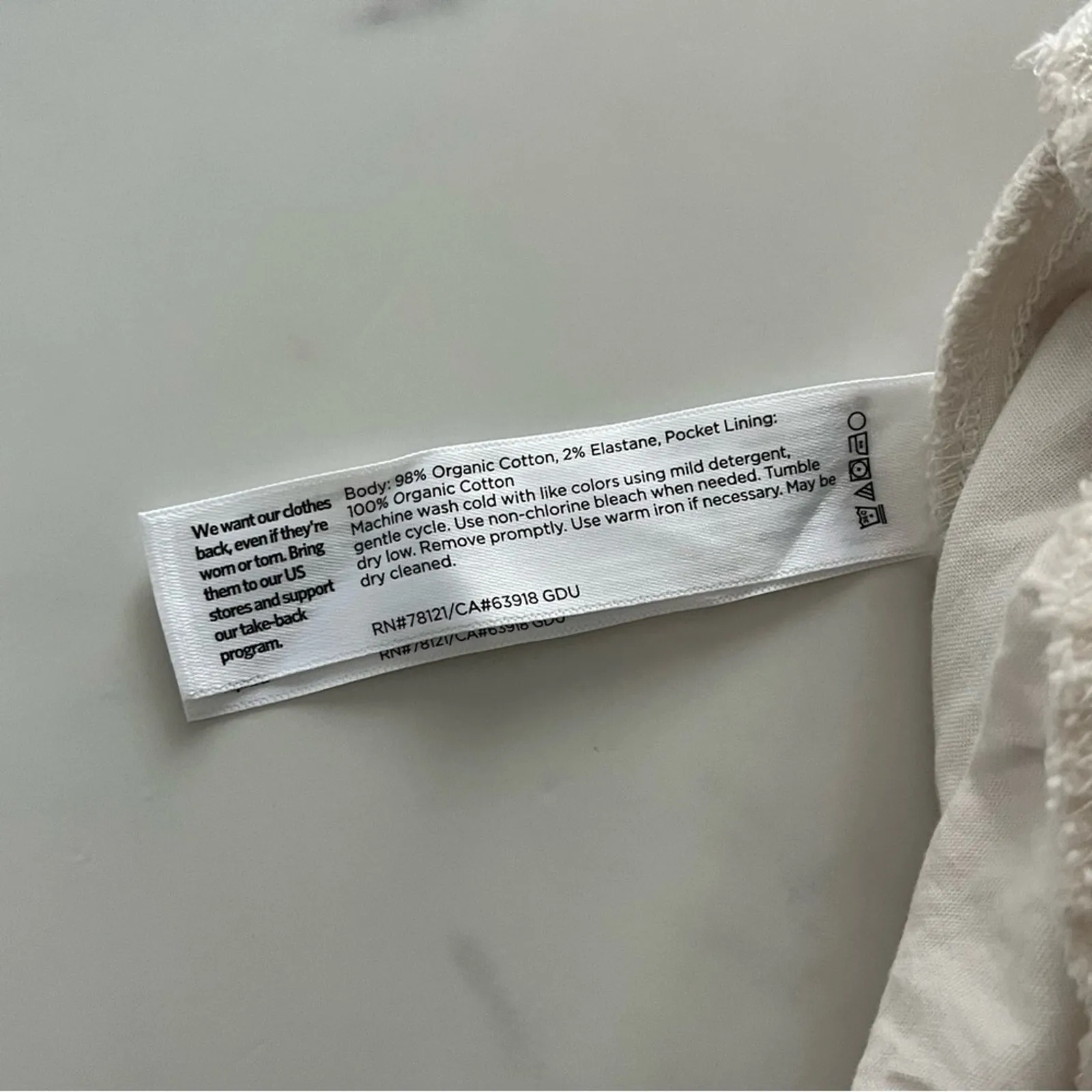 Eileen Fisher Undyed Organic Cotton Denim Tapered Pants barrel leg jeans Sz 18 - Image 11