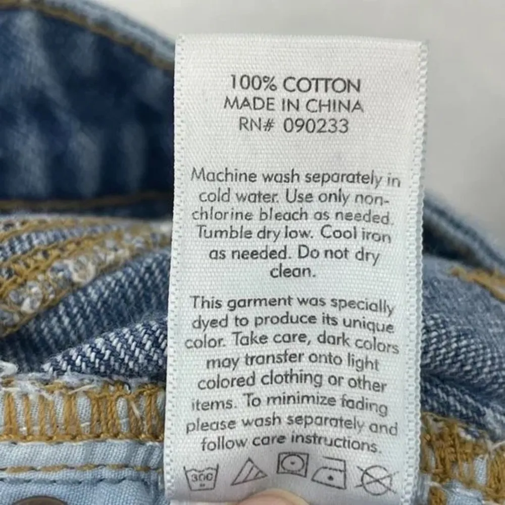 High Rise Jean Shorts Womens Waist 24 Blue Medium Wash Denim Raw Hem - Image 2