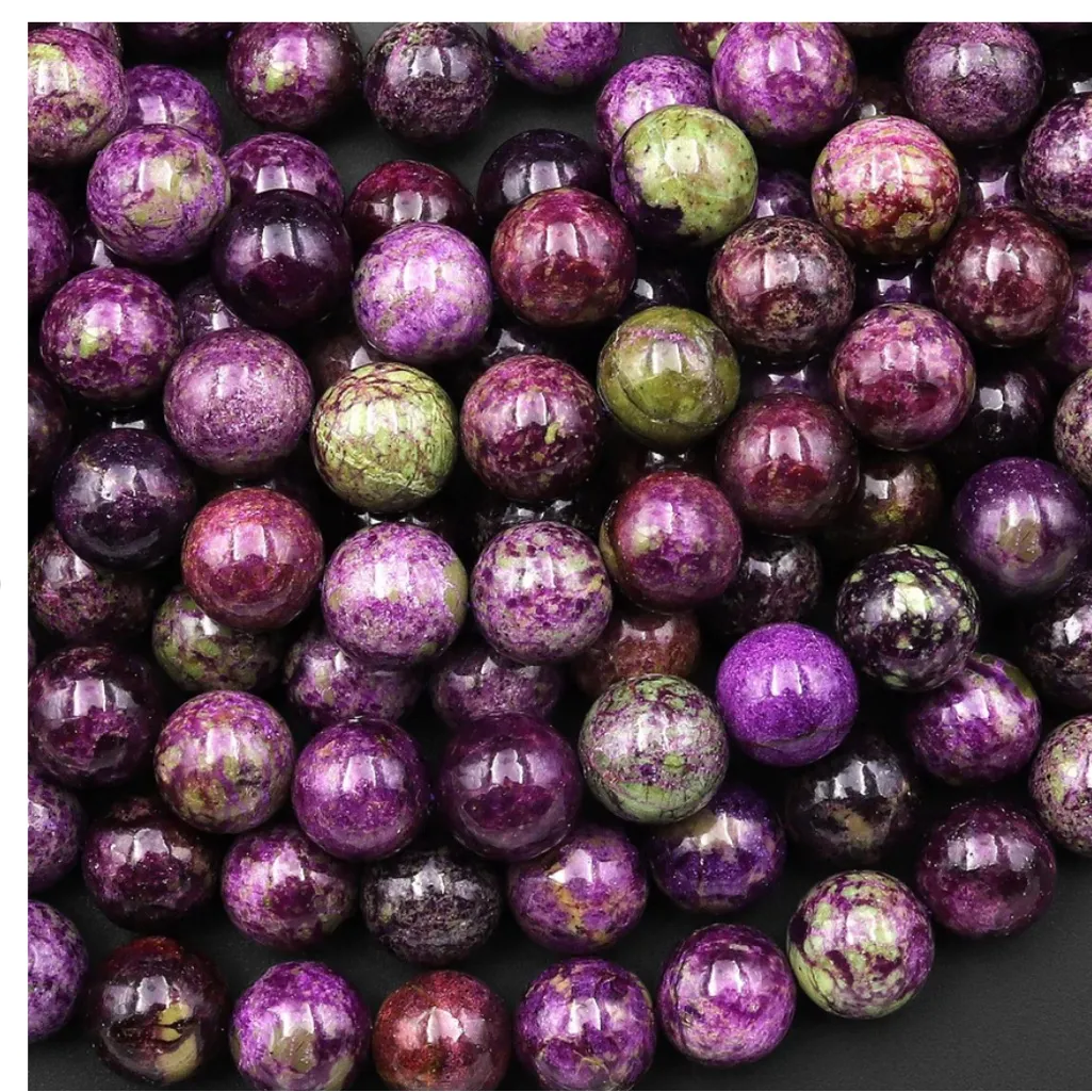 Atlantisite & Faceted Rose Quartz Coin AAA Earrings Sterling Silver Handmade - Image 2