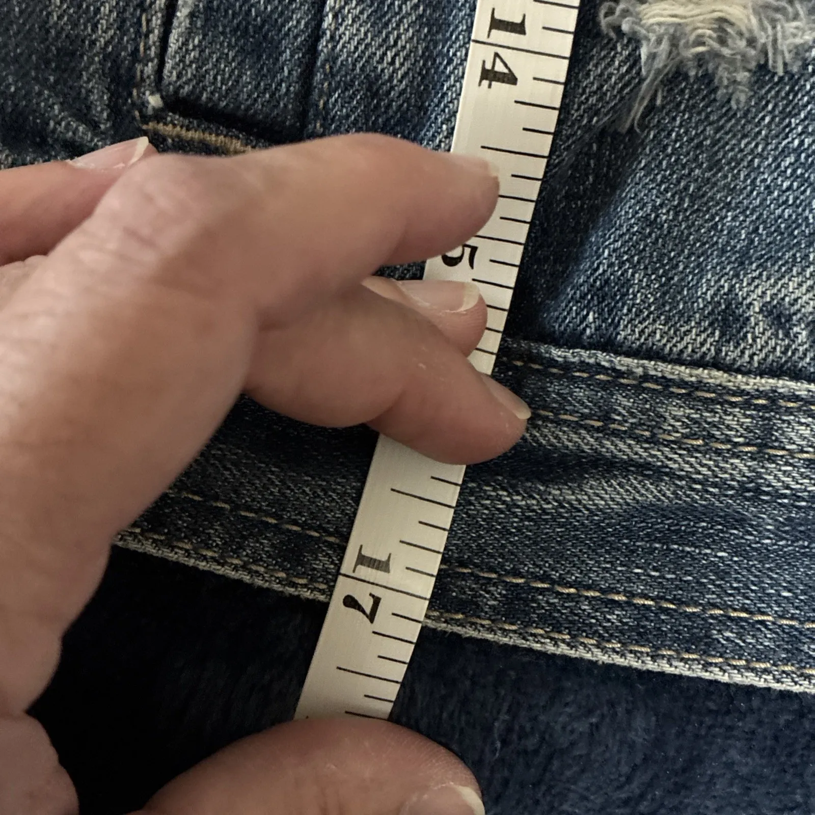 Decree Destroyed Denim Cropped Jacket Women's Medium - Image 8