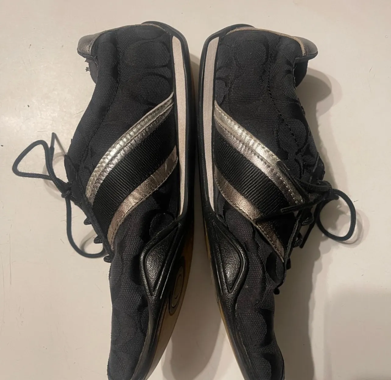 Coach Women’s Size 7 Jayme Signature Logo Lace Up Sneakers Shoes - Image 11