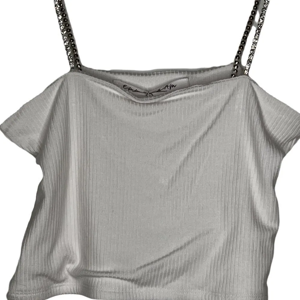 Emma & Sam Top with Rhinestone Straps‎ nwt - Image 2