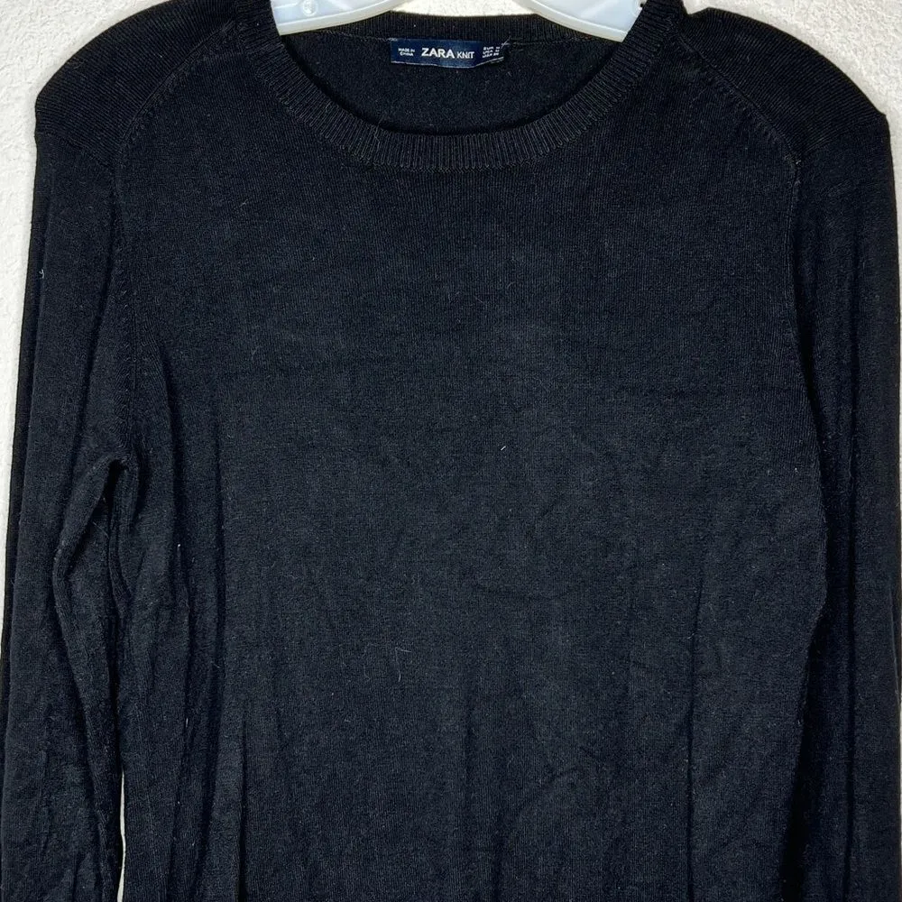Zara‎ Knit Black Sweater - Image 2