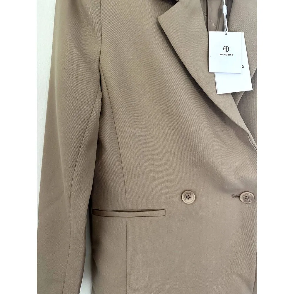 NEW Anine Bing Madeleine Blazer in Deep Sand - Image 3