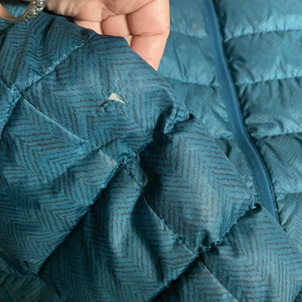 Eddie Bauer  CirrusLite Lightweight Down Jacket Puffer Blue Green Nylon EB650 - Image 3