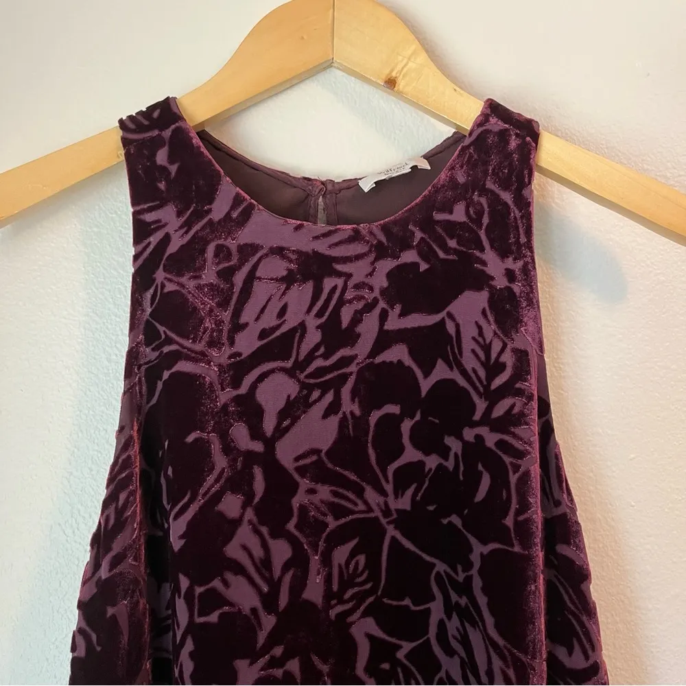 Wilfred Trompette Mini Dress Silk Velvet Floral - Image 3