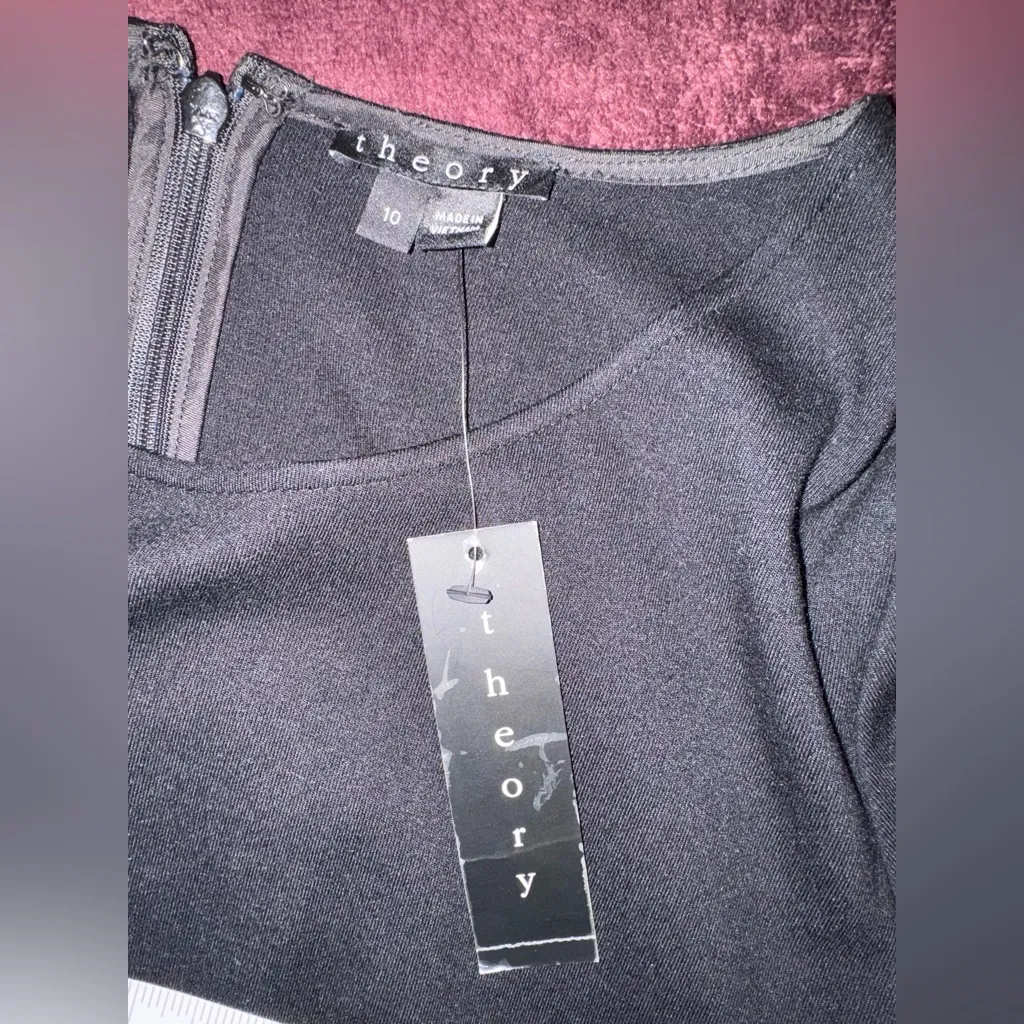 Theory  Two-Tone Black and Gray Mini Skirt - Image 7