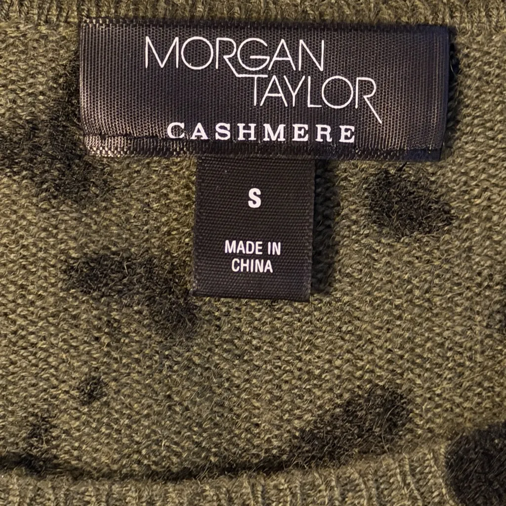 Morgan Taylor Olive Leopard Print Sweater - Image 3