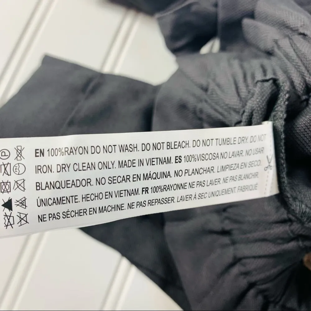 Gray High Waist Paper Bag Shorts Sz Small  Cargo - Image 5