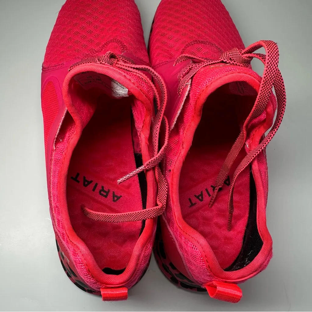 ARIAT Women's Shoes Sneakers Fuse Leopard Bright Pink Mobwife Sz 11 Workout Gym - Image 9
