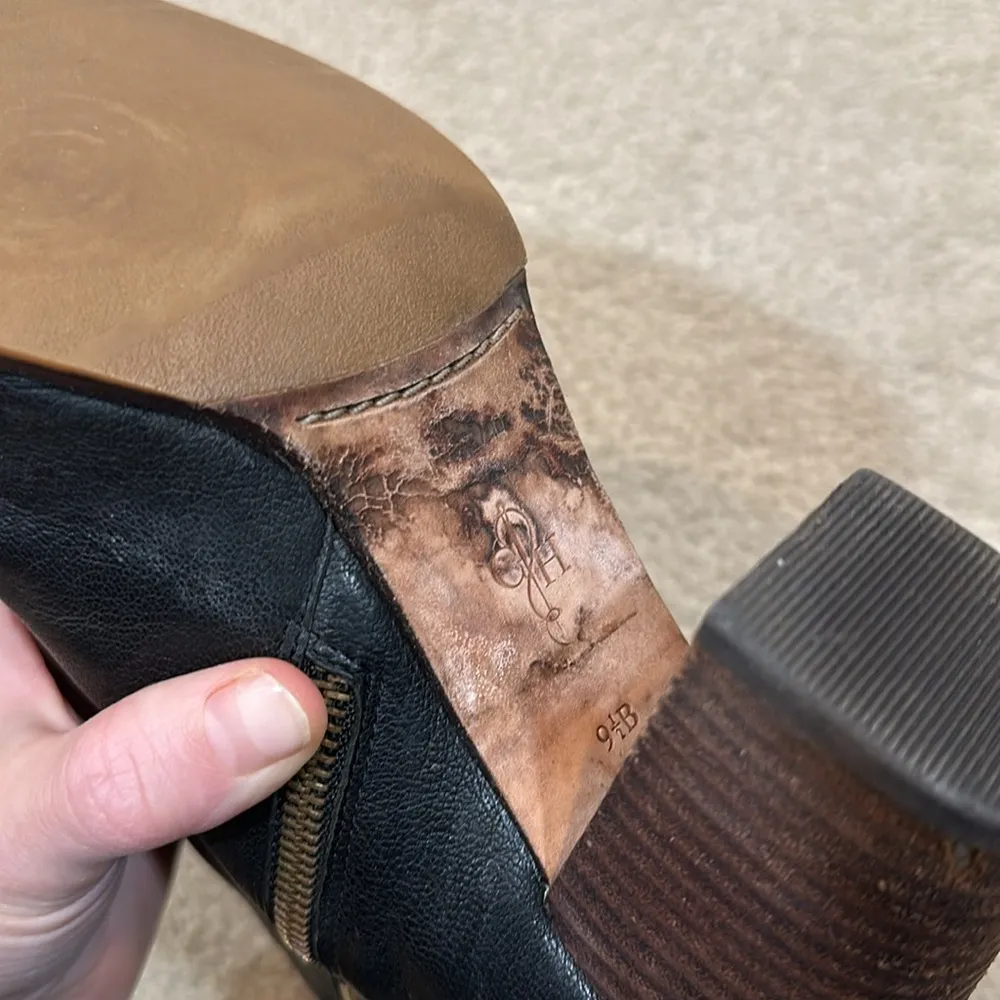 Cole Haan Nike Air Heeled Black Ankle Booties Vintage Cassidy Women Size 9.5B - Image 7