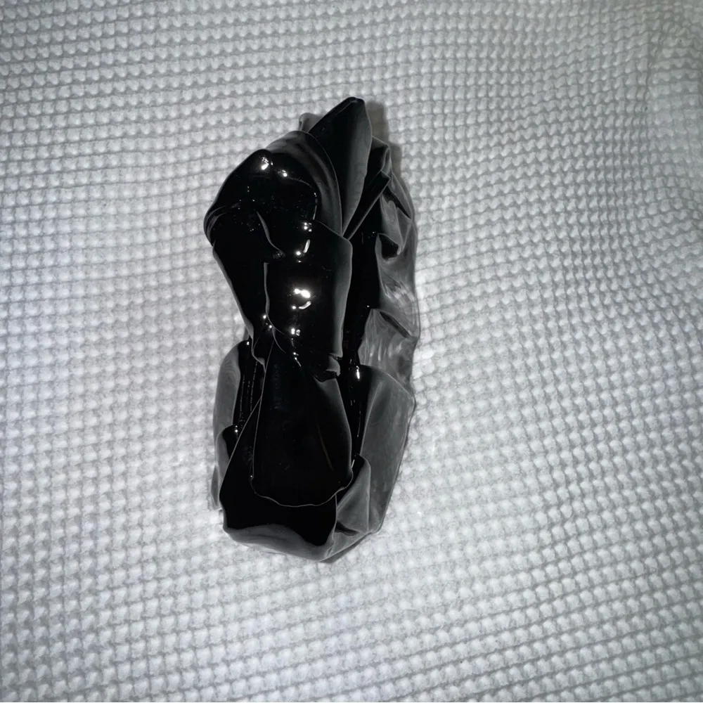 Anthropologie  black patent leather bag - Image 3