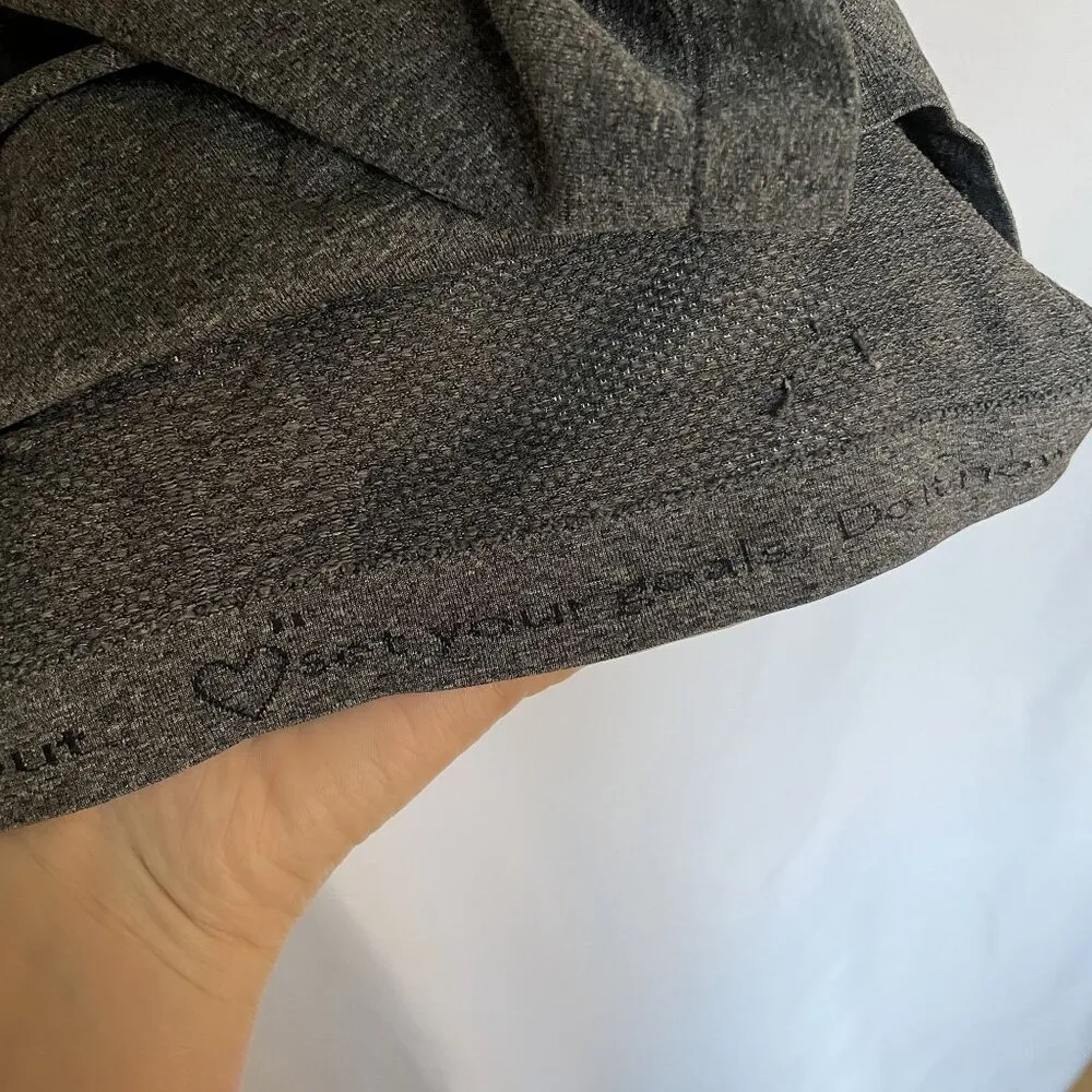 Lululemon Athletica gray long sleeved shirt knit design running compression - Image 5