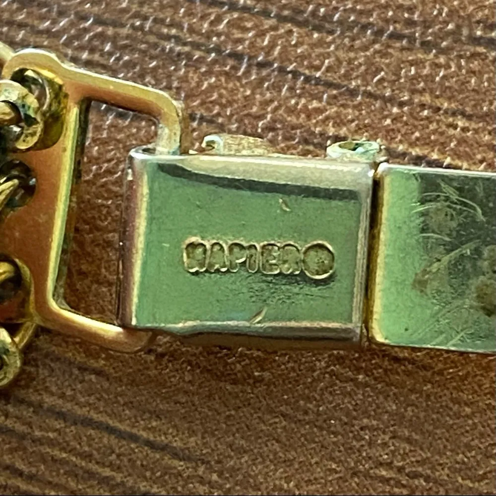 Vintage NAPIER Serpentine S Chain Tassel Gold - Image 15