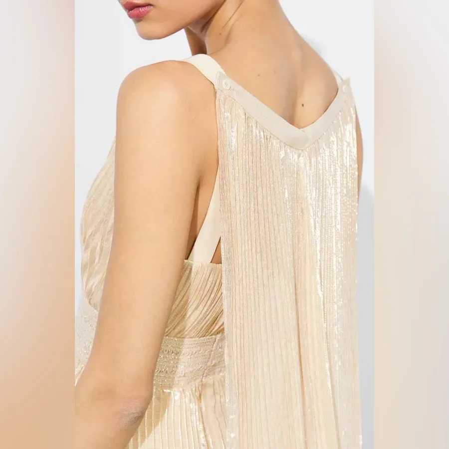 Alice + Olivia Rosalie Pleated Silk Blend Jumpsuit, Size 6, $995 - Image 4