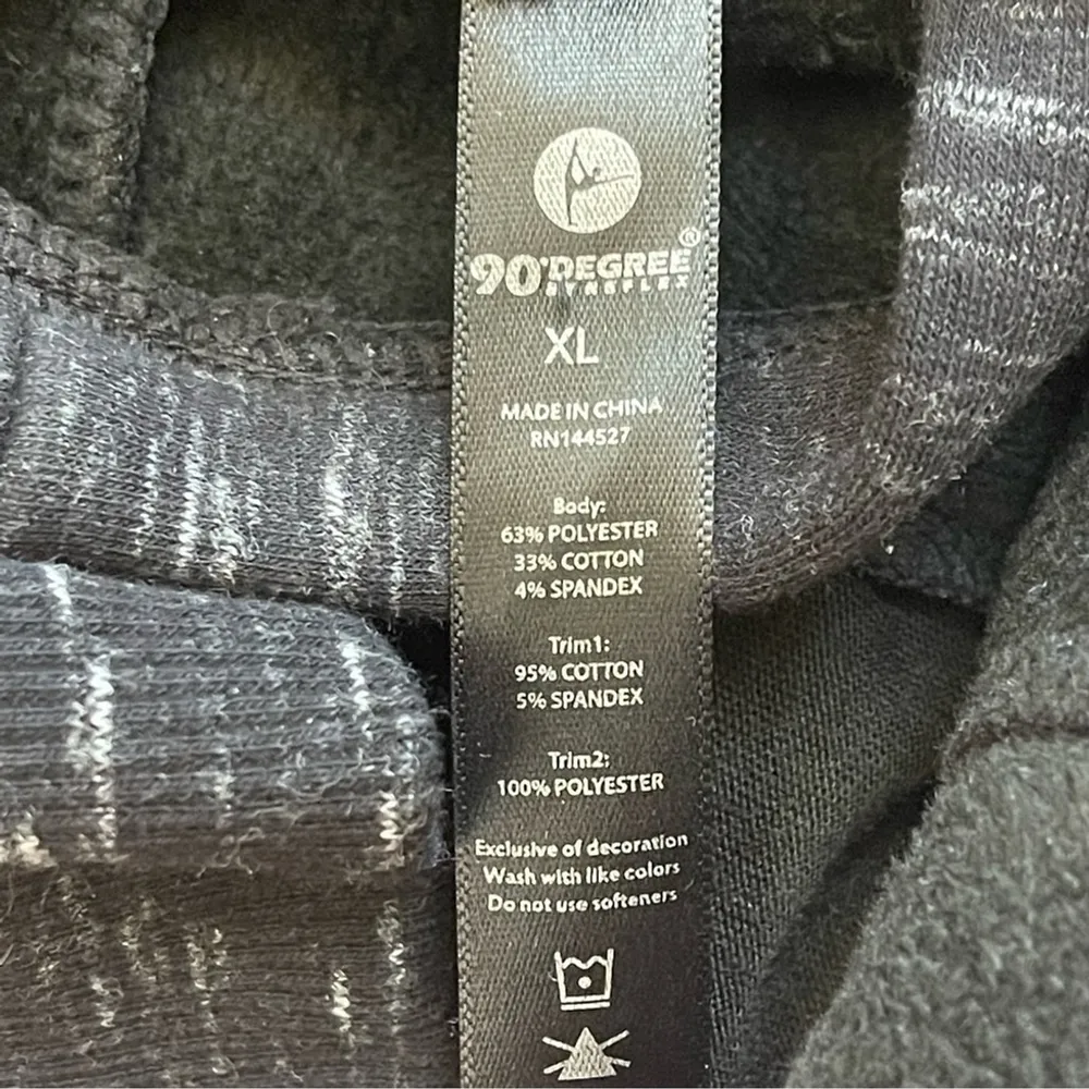 90 Degree by Reflex hoodie short sweatshirt dress with pockets Grey Sz XL Gray - Image 12