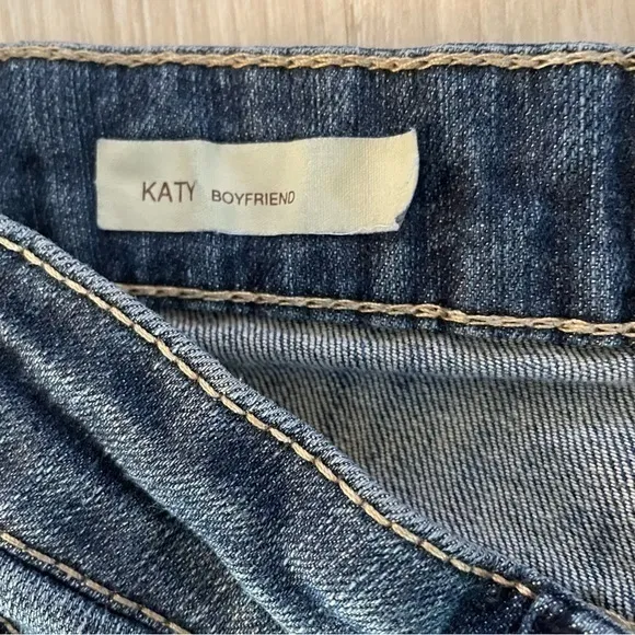 KUT from the Cloth Katy Boyfriend Raw Hem Cropped Straight Leg‎ Jeans - Size 4 - Image 4